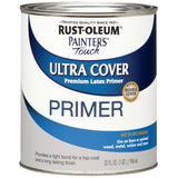 Rust-Oleum Painter's Touch Gray Flat Water-Based Acrylic Ultra Cover Primer 1 qt, Pack of 2