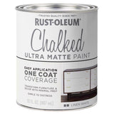 Rust-Oleum Chalked Ultra Matte Linen White Water-Based Acrylic Chalk Paint 30 oz, Pack of 2