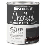 Rust-Oleum Chalked Ultra Matte Charcoal Water-Based Acrylic Chalk Paint 30 oz, Pack of 2