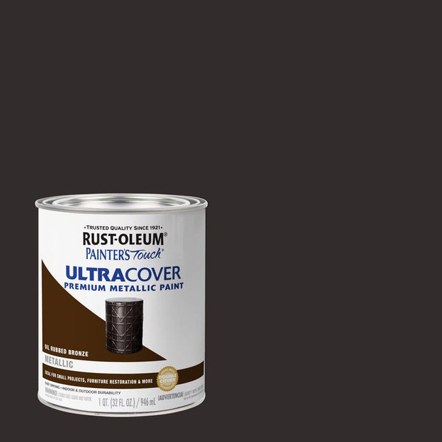 Rust-Oleum Painters Touch Ultra Cover Oil Rubbed Bronze Ultra Cover Paint 1 qt, Pack of 2