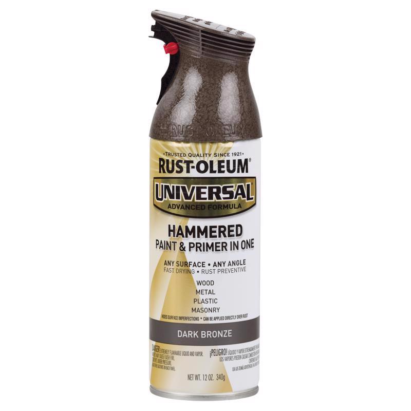 Rust-Oleum Hammered Hammered Dark Bronze Spray Paint 12 oz, Pack of 6