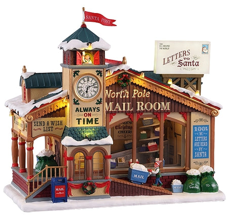 Lemax 15733 North Pole Mail Room Figurine, 4.5 V Adaptor, Pack of 2