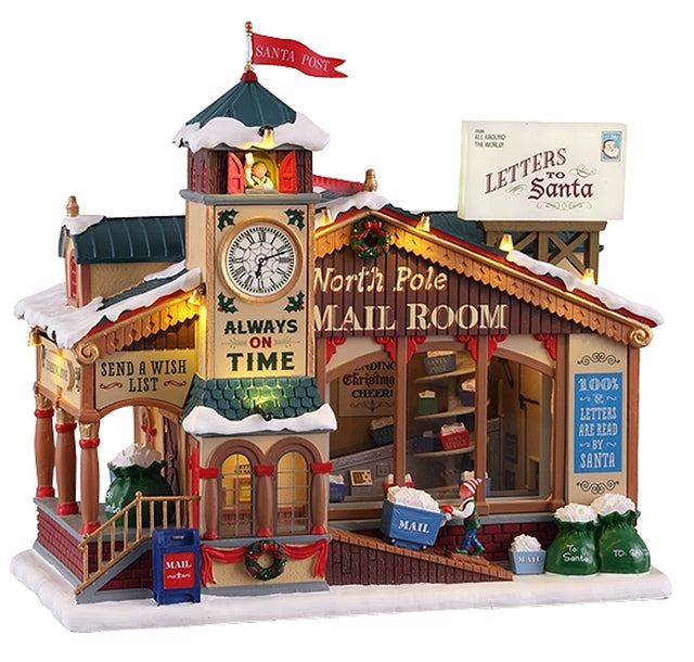 Lemax 15733 North Pole Mail Room Figurine, 4.5 V Adaptor, Pack of 2