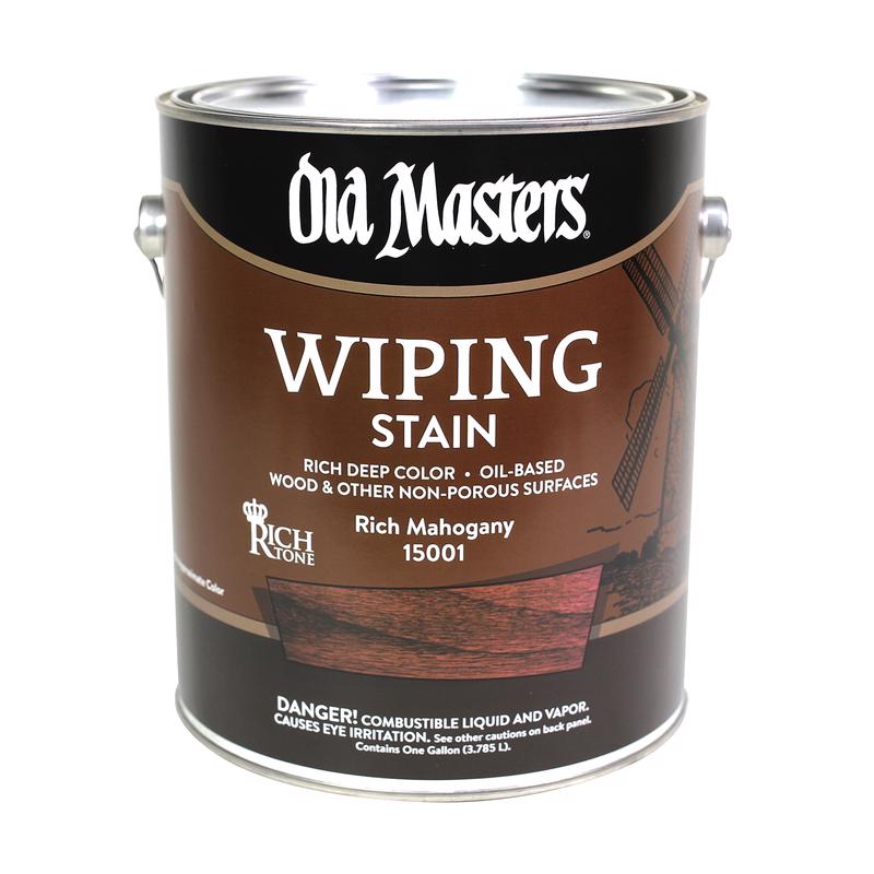 Old Masters Semi-Transparent Rich Mahogany Oil-Based Wiping Stain 1 gal, Pack of 2