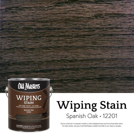 Old Masters Semi-Transparent Spanish Oak Oil-Based Wiping Stain 1 gal, Pack of 2