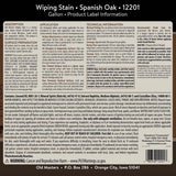 Old Masters Semi-Transparent Spanish Oak Oil-Based Wiping Stain 1 gal, Pack of 2