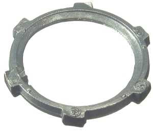 Halex 01925B Rigid Conduit Locknut, 2-1/2 in, Zinc, 25/BX