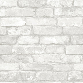 NuWallpaper 20.5 in. W X 216 in. L Brick Peel and Stick Wallpaper, Pack of 4