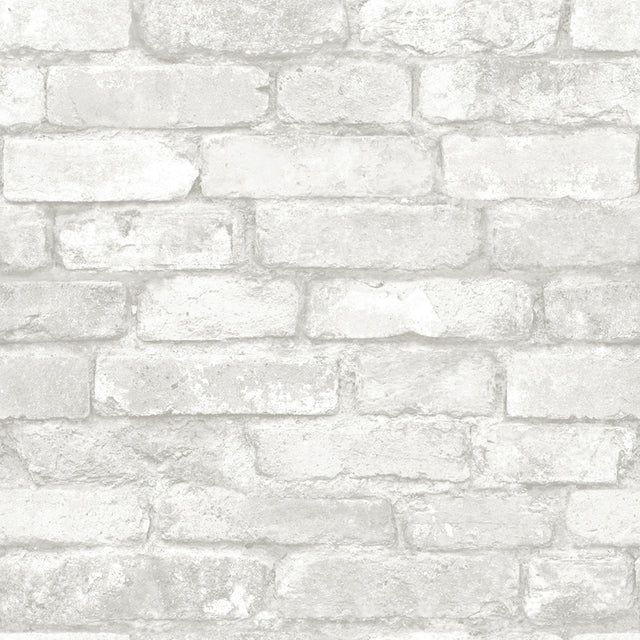 NuWallpaper 20.5 in. W X 216 in. L Brick Peel and Stick Wallpaper, Pack of 4