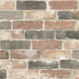 NuWallpaper 20.5 in. W X 216 in. L Newport Reclaimed Brick Peel and Stick Wallpaper, Pack of 4