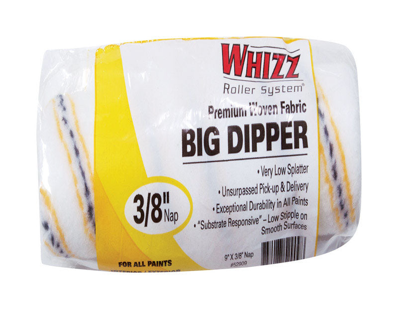 Whizz Fabric 9 in. W X 3/8 in. Cage Paint Roller Cover 1 pk, Pack of 10
