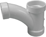 Canplas 194320 DWV Reducing Combination Tee Pipe Wye, 2 x 2 x 1-1/2 in, Hub, PVC, White, SCH 40 Schedule
