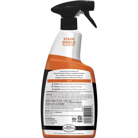 Weiman Citrus Scent Granite and Stone Polish 24 oz Liquid, Pack of 6