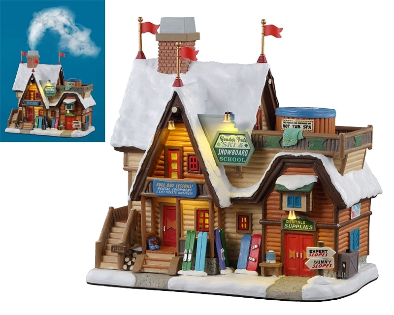 Lemax 15743 Yonder Peak Ski-Snowboard School Figurine