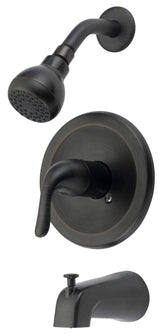 Boston Harbor TQ-F1214517RW Tub/Shower, Fixed-Mount Showerhead, 1.75 gpm Showerhead, 1-Spray Setting, 1-Handle