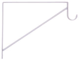 ProSource 21019PH-PCB-PS Heavy-Duty Shelf and Rod Bracket, 220 lb, 13 in L, 9-3/4 in H, Steel, White, Pack of 8