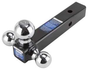 Vulcan TBH02 Tri-Ball, 1-7/8, 2, 2-5/16 in Dia Ball, 10,000 lb Gross Towing, 1000 lb Tongue Load, Steel