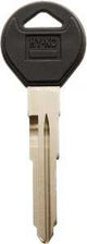 Hy-Ko 12005MZ27 Automotive Key Blank, Brass/Plastic, Nickel, For: Mazda Vehicle Locks, MZ27 Key Number, Pack of 5