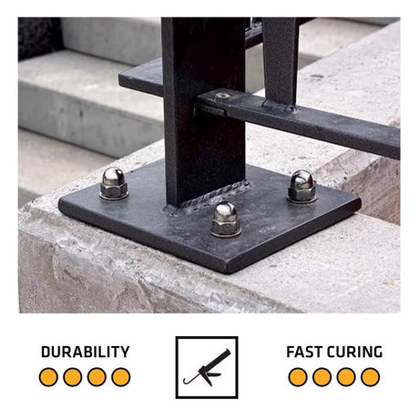 Sika Pro Select Super Strength Gray Anchoring Adhesive 10.1 oz, Pack of 12