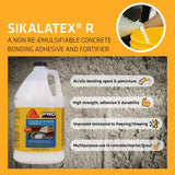 Sika Pro Select High Strength Acrylic Concrete Bonding Adhesive 1 gal, Pack of 4