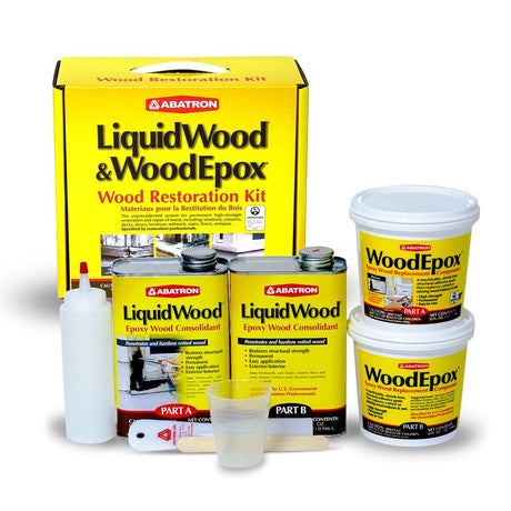Abatron LiquidWood and WoodEpox Beige Wood Restoration Kit 4 qt