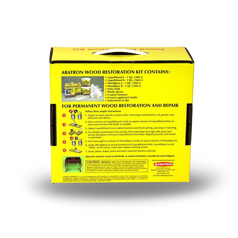 Abatron LiquidWood and WoodEpox Beige Wood Restoration Kit 4 qt