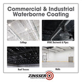 Zinsser DryFall Flat Black Water-Based Dryfall Waterbone Coating Interior 5 gal