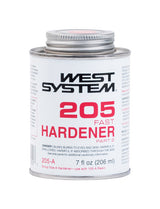 West System 205 Hardener High Strength Epoxy Clear Fast Hardener Curing Agent 7 oz, Pack of 4