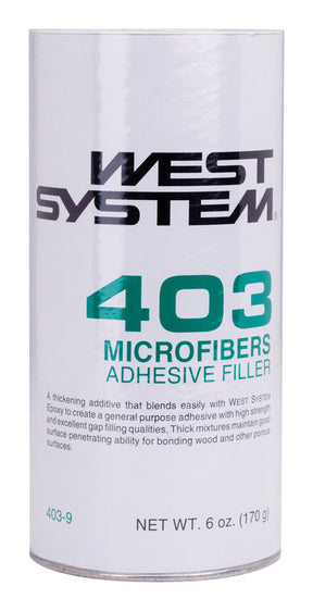 West System 403 Filler Extra Strength Microfibers Off-White Adhesive Filler 6 oz