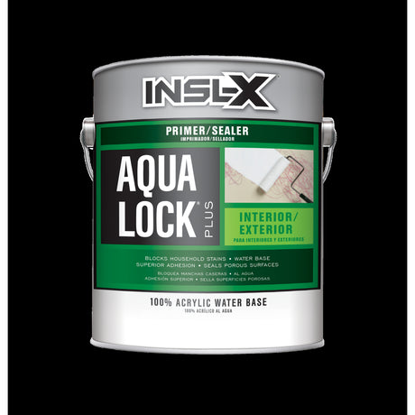 Insl-X Aqua Lock Deep Tint Flat Water-Based Acrylic Primer and Sealer 1 gal, Pack of 4