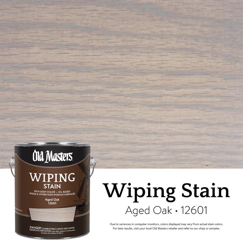 Old Masters Semi-Transparent Aged Oak Oil-Based Wiping Stain 1 gal, Pack of 2