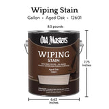 Old Masters Semi-Transparent Aged Oak Oil-Based Wiping Stain 1 gal, Pack of 2