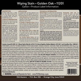 Old Masters Semi-Transparent Golden Oak Oil-Based Wiping Stain 1 gal, Pack of 2