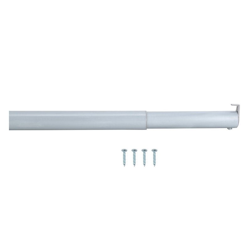 ProSource 21012ZCX-PS Adjustable Closet Rod, 18 to 30 in L, Steel, Silver