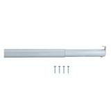 ProSource 21012ZCX-PS Adjustable Closet Rod, 18 to 30 in L, Steel, Silver