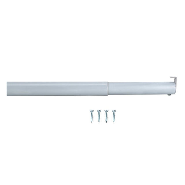ProSource 21012ZCX-PS Adjustable Closet Rod, 18 to 30 in L, Steel, Silver