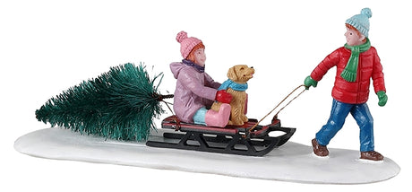 Lemax 33628 Bringing Home Our Tree, Pack of 18