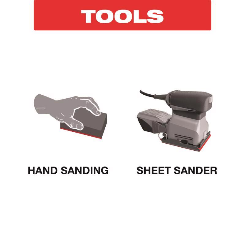 Diablo 9 in. L X 11 in. W 80 Grit Aluminum Oxide Sanding Sheet 4 pk