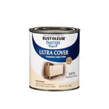 Rust-Oleum Painter's Touch Satin Heirloom White Water-Based Ultra Cover Paint Exterior and Interior, Pack of 2