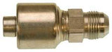 Gates MegaCrimp G25165-0406 Hose Coupling, 1/4 x 9/16 in Dia, 2.22 in, 9/16-18, Crimp x JIC, Straight Angle, Steel, Zinc