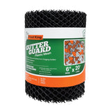 Frost King VX620 Gutter Guard, 20 ft L, 6 in W, Vinyl, Black