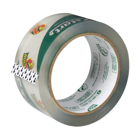 Duck EZ Start 285711 Packaging Tape, 55 yd L, 1.88 in W, Clear