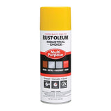 Rust-Oleum Industrial Choice OSHA Safety Yellow Multi-Purpose Enamel Spray 12 oz, Pack of 6