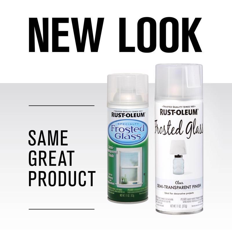 Rust-Oleum Specialty Gloss Frosted Glass Spray Paint 11 oz, Pack of 6