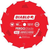 Diablo D1012LF Circular Saw Blade, 10 in Dia, 5/8 in Arbor, 12-Teeth, Polycrystalline Diamond Cutting Edge