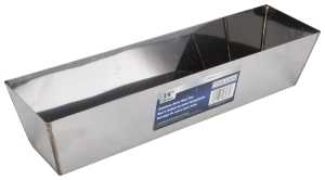 Vulcan C052253L Drywall Mud Pan, 120 cu-in Capacity, 14-1/4 in L Bottom, 2-3/4 in W Bottom, Stainless Steel