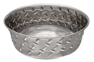 Loving Pets 7258 Pet Feeding Dish, 5 qt Volume, Stainless Steel, Silver