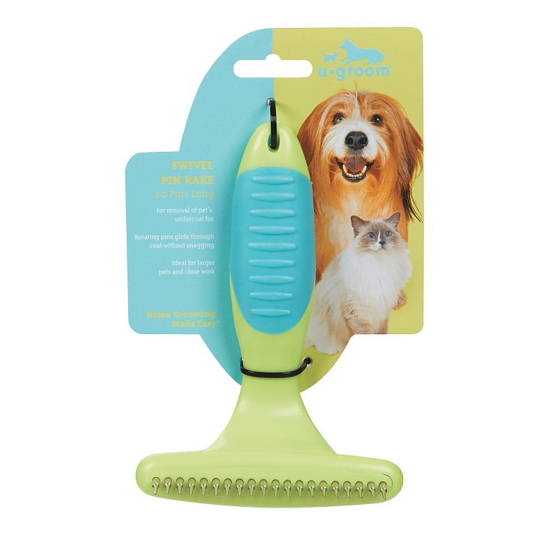 ConAir Pro PGRDRMD Undercoat Pet Grooming Rake, Black/Natural