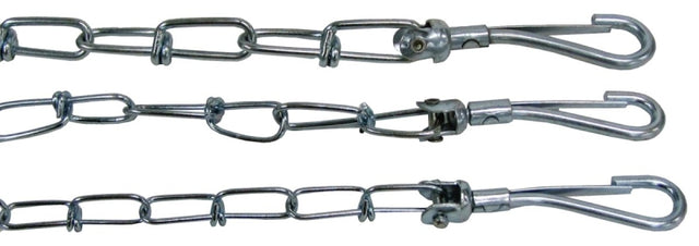Guardian Gear 43720 Pet Tie-Out Chain, Twist Link, 20 ft L Belt/Cable, Steel, For: Large Dogs Up to 60 lb
