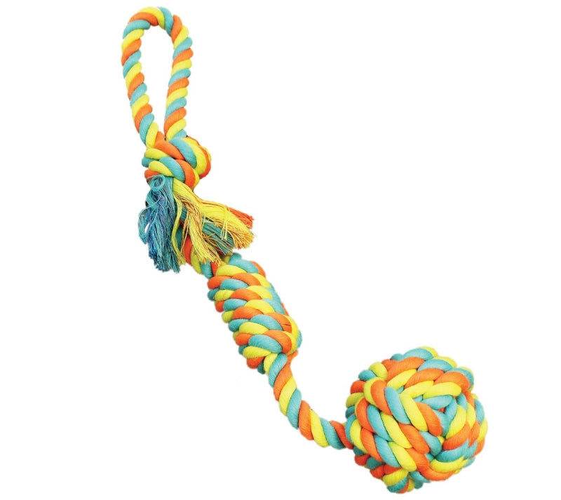Chomper WB15513 Dog Toy, L, Rope/Rubber, Assorted